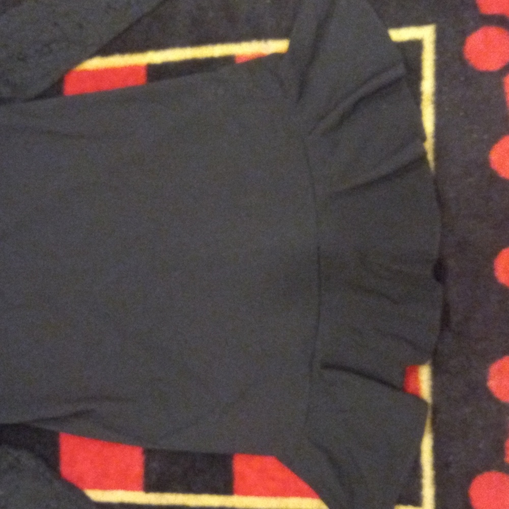 Another Story Black Long Sleeve Dress with Ruffle Hem - Picture 2 of 9